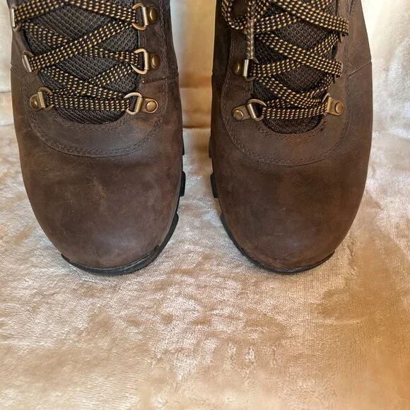 Timberland Mt Maddsen Men's Wide Waterproof Mid Hiking Boots Dark Brown Mens 13W - Picture 8 of 15